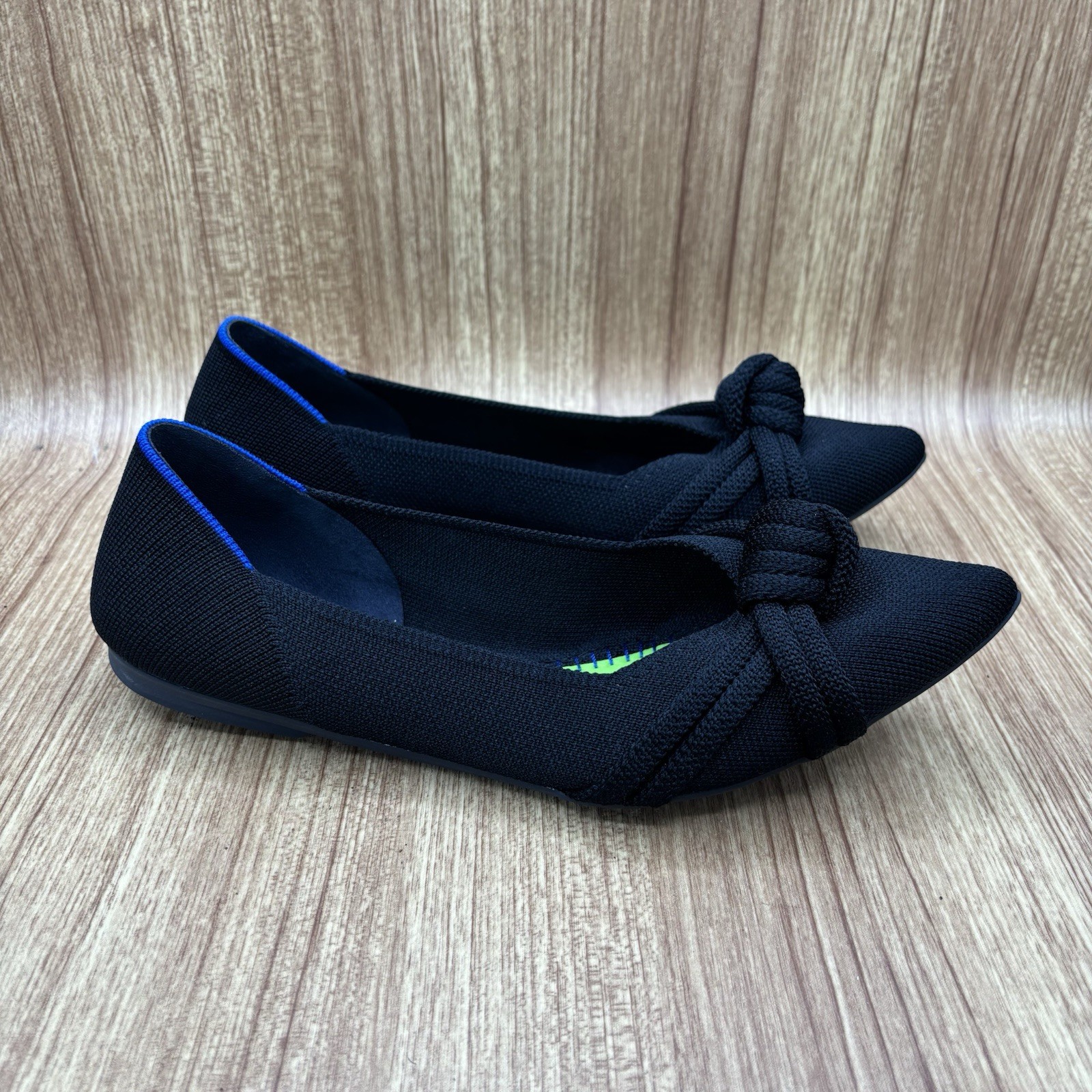 Rothy’s The Knot Point II Flat Women's Size 9 Black Casual Rothys No Insoles