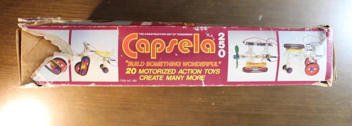 VINTAGE 1978 CAPSELA 250 Motorized Toys Building Set Construction