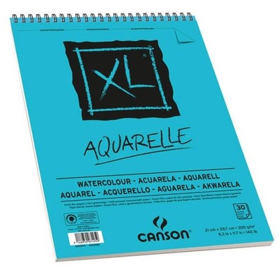 (0,47 /Blatt) Aquarellblock Canson XL A3 300g/m², 30 Blatt