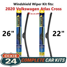 Rain-X Longitude Wiper Kit fits: 2020 Volkswagen Atlas Cross Sport (26" & 22")