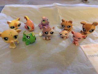 Littlest Pet Shop LPS Lot Of 10 variety of animals great condition