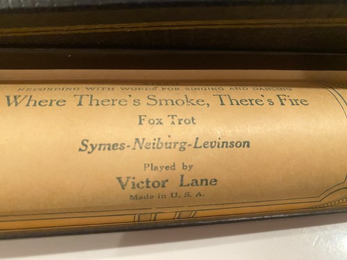 AMPICO 215311 Piano WORD Roll Where There's Smoke Victor Lane Fox Trot - Picture 2 of 3