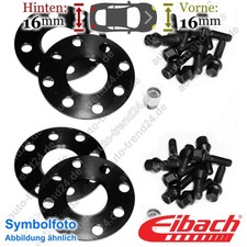 Eibach Spurplatten schwarz VA & HA 16mm u.a.: VW Golf III Cabriolet 1E7 93-98