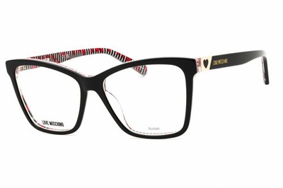 MOSCHINO LOVE MOL586-807-54 Eyeglasses Frame Size 54mm 15mm 140mm BLACK Women 7