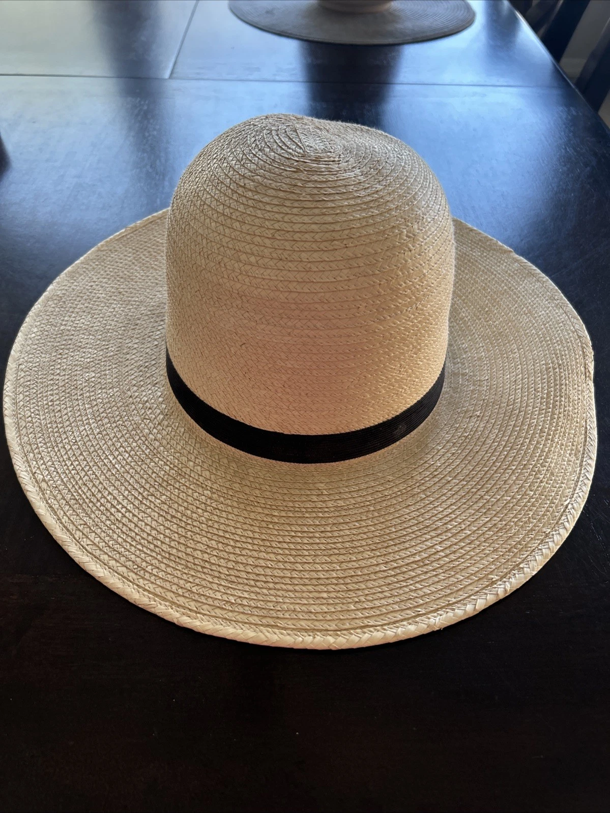 Guatemalan Palm Leaves Sun Hat Size 7 3/8 Unshaped Dallas Hats Natural Color