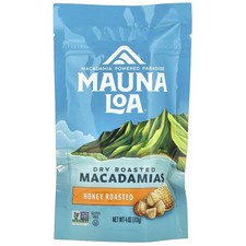 Dry Roasted Macadamias, Honey Roasted, 4 oz 113 g