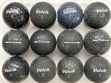 Volvik Vivid Black Golf Lake Ball Used Grade A/B Free Shipping 12 Pack