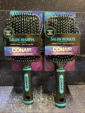 2 X Conair Professional Salon Results Hair Brush, Paddle, Cushion Base