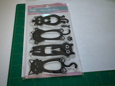 Cute Cat Silicone Clear Stamps   4 Piece Set