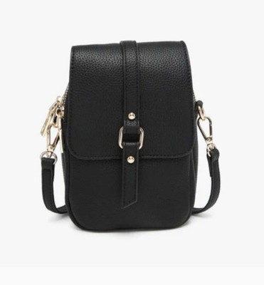 Jen & Co. Izzy Crossbody Bag - Black - Vegan, PETA Approved - NWT