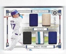 MATT SHAW 2024 Panini Boys of Summer-Five Tool Player Materials  /149 (MEM, RC)