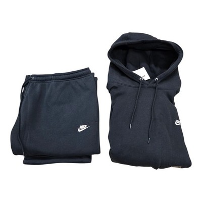 Nike Sportswear Club Fleece Black Sweatsuit Set Mens Size XXL