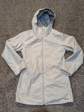 Oakley White Gray Women's Winter Jacket Size Medium Full Zip Hooded