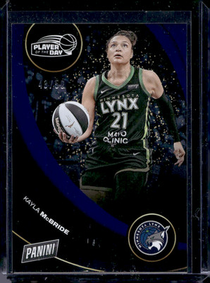 2025 Panini WNBA Player of the Day Kayla Mcbride Blue #/50