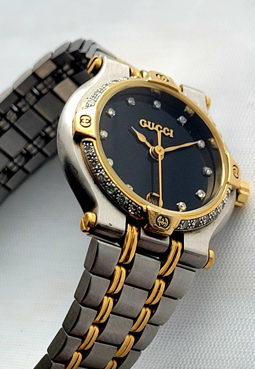 Gucci 9000L,Authentic💃Ladies Watch,Diamond Bezel,Diamond Dial