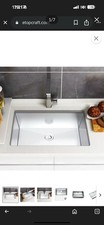 32"x19"x10" Single Bowl Kitchen Sink Undermount Stainless Steel Farmhouse Apron