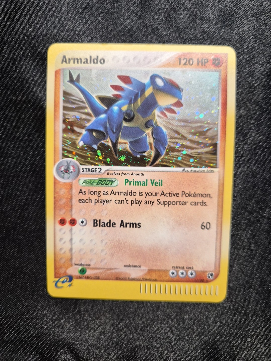 Pokemon Armaldo 1/100 Sandstorm Holo
