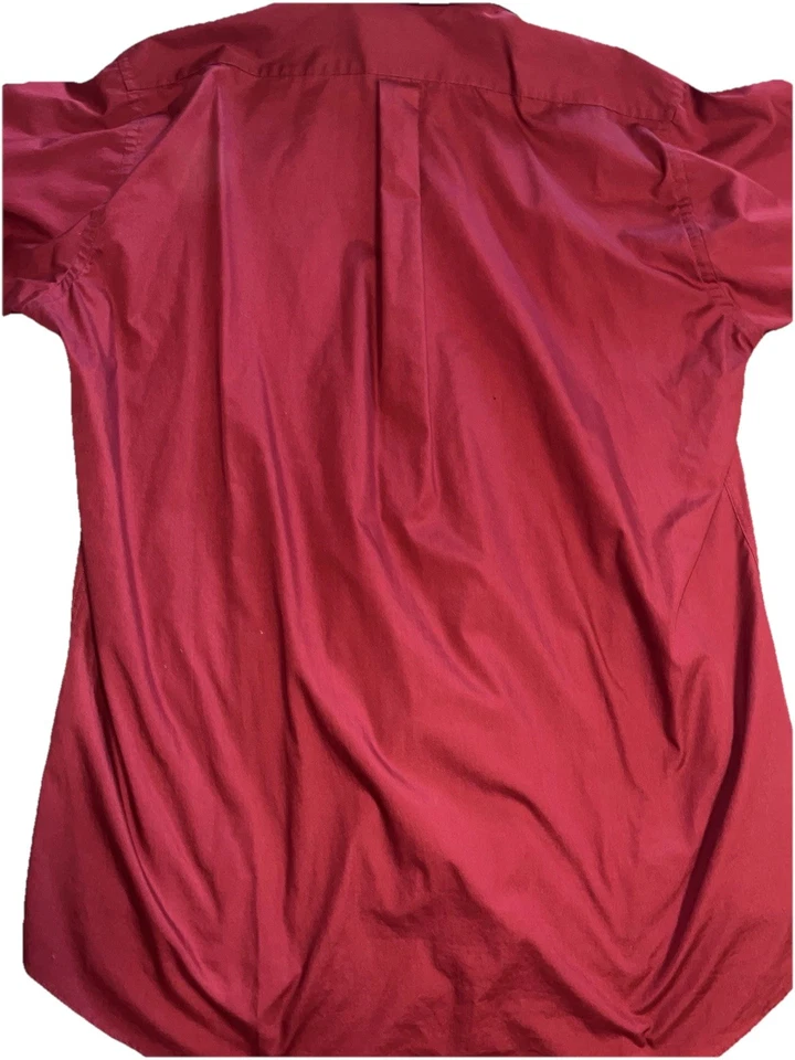 Camisa de vestir Covington para hombre talla XL 17-17,5 32/33 roja C-2 Foto 2 de 4