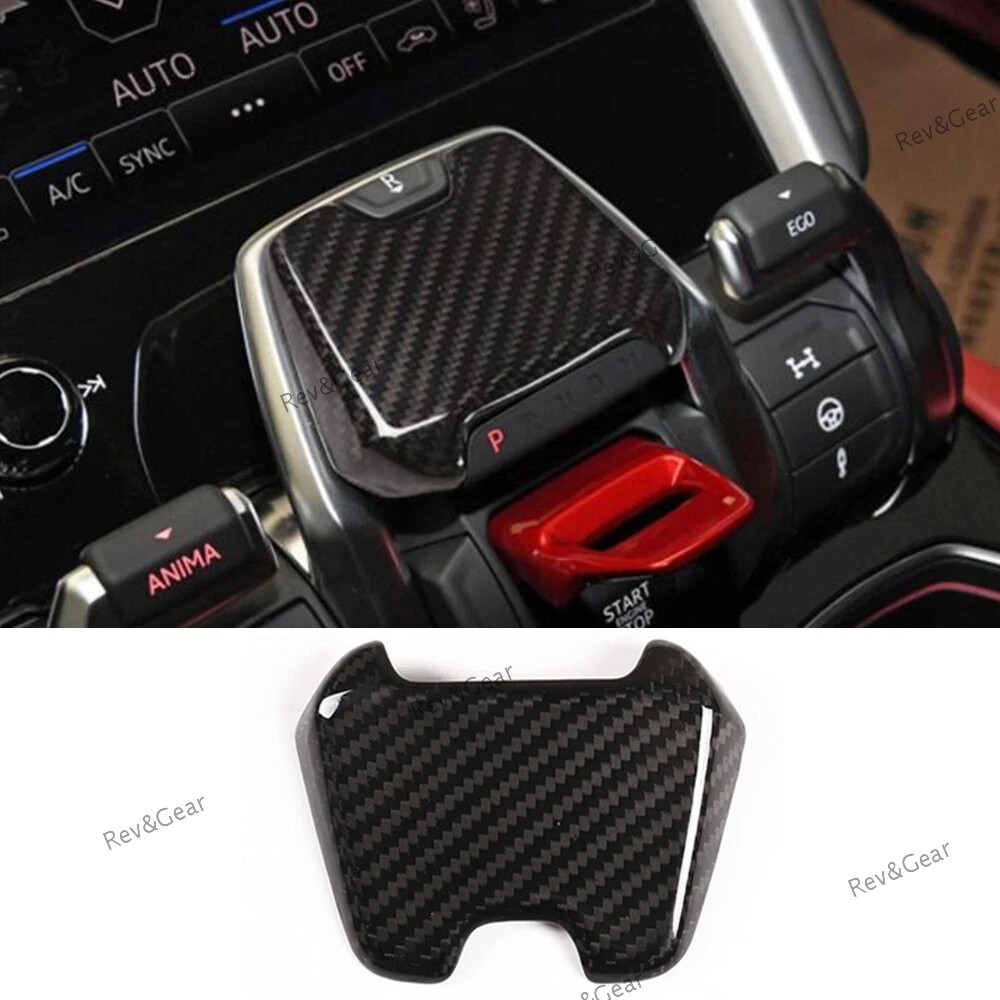 For Lamborghini URUS 18+Center Switch P Gear Button Trim Cover Real Carbon Fiber
