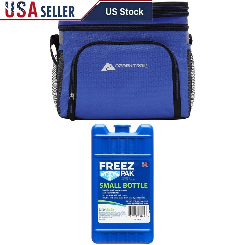 Soft Sided Cooler W/ Hard Liner 12 Can Capacity Insulated Cooler