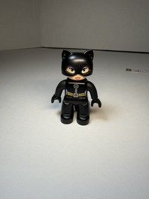 LEGO Duplo Catwoman Figure Batman Batcave Series DC Comics Girl Superhero Black