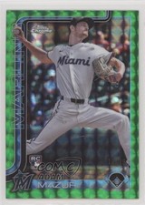 2025 Topps Chrome Green Geometric Refractor 17/99 Adam Mazur #157 1fx9