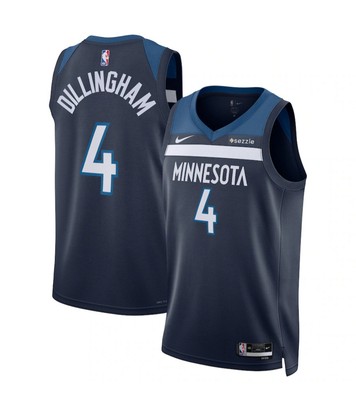 Rob Dillingham Minnesota Timberwolves #4 Basketball Men's L Brand New Jersey