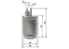 BOSCH Kraftstofffilter 0 450 906 357 für FORD