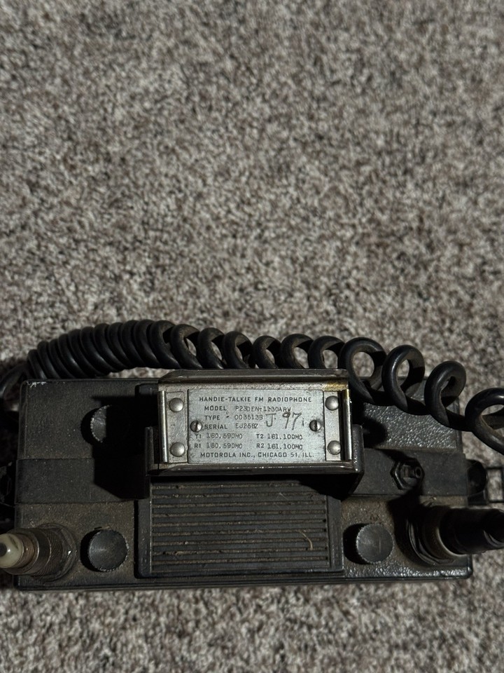Vintage Motorola Handie-talkie Fm Radio phone Seaboard Systems/CSX ...