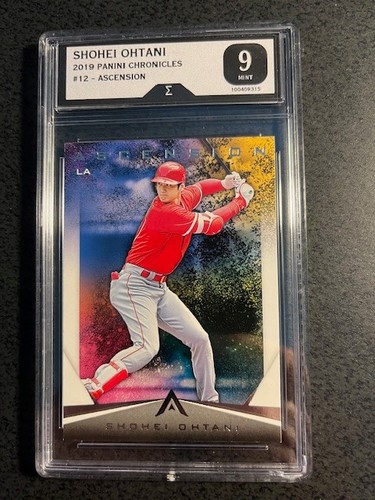 Shohei Ohtani 2019 PANINI CRONICLES ASCENSION CARD #12- Grade 9