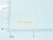 John Deere 5/8" x 1/16" Yellow Block Letter Sticker JD-361