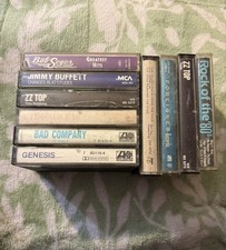 Classic Rock Vintage Cassette Tapes Lot Of 10 Foreigner Led Zeppelin ZZ Top