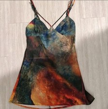 Urban Outfitters Small Pretty Please Mini Dress Tie-dye A-Line  Strappy MP$60
