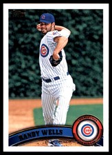 Randy Wells 2011 Topps #481 Chicago Cubs MLB READ FREE SHIPPING AutographDen