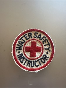 Vintage Red Cross Water Safety Instructor Patch NOS