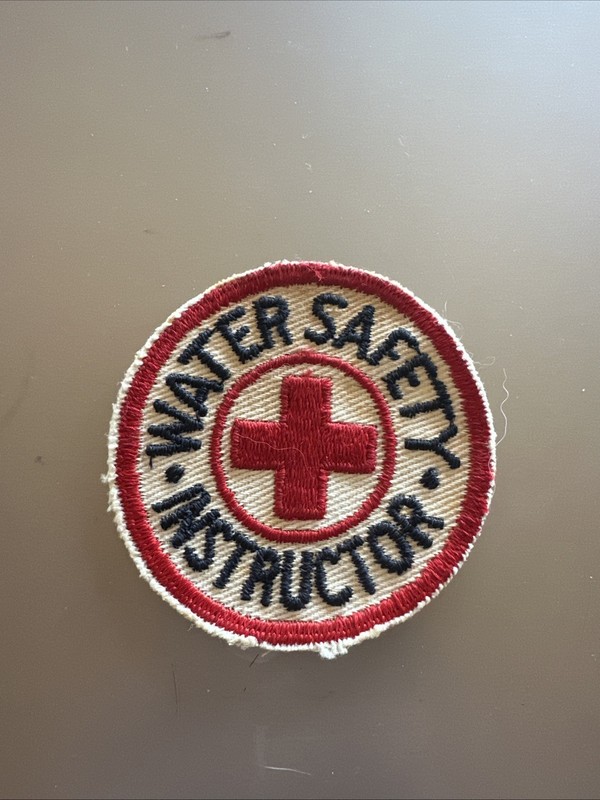 Vintage Red Cross Water Safety Instructor Patch NOS