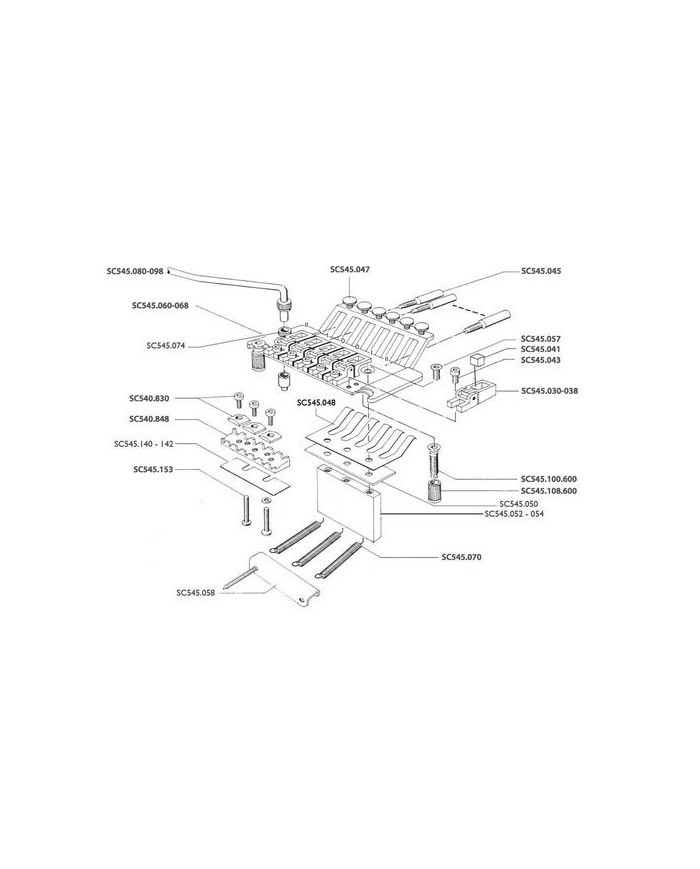 Floyd Rose anchor et stud en acier chromé pour réglage précis