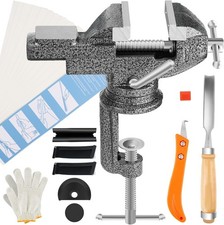 Golf Club Grip Vise Clamp Kit, Golf Grip Tape Remover Tool for Regripping, Inclu