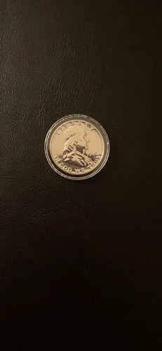 Stunning 1960 Franklin Proof Half Dollar Nice Coin Free Shipping  black mirrors