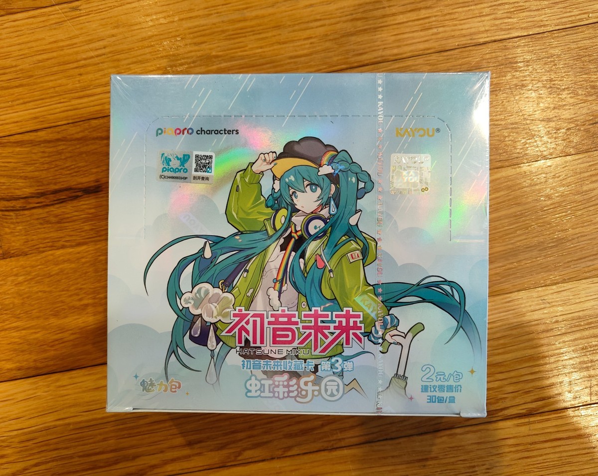 Kayou Hatsune Miku Anime Booster Box CCG Trading Cards 30 Packs