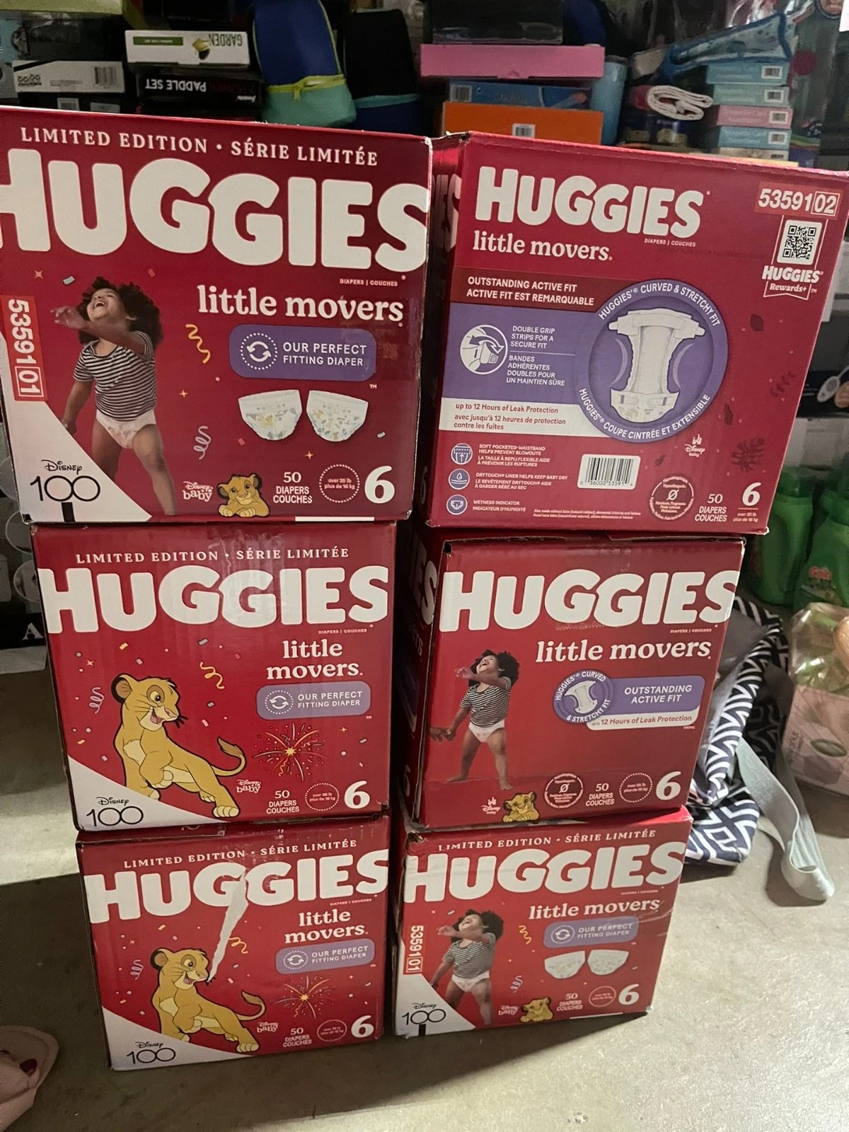 4 boxes Huggies Little Movers Disposable Diapers - Size 6 - 50ct- $36.99/box
Opens in a new window o