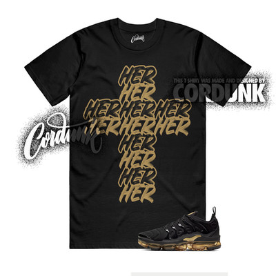 VaporMax Plus Metallic Gold Black Low Mid High 1 T Shirt Match H2