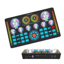 Live Streaming Bluetooth Audio Sound Card Mixer Board Voice Changer Device