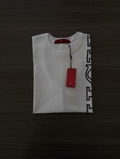 Carolina Herrera White Garment Dyed Pique Cotton Mens Polo Size L Large