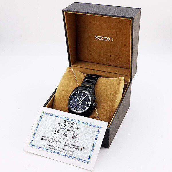 SEIKO Astron SBXY019 Solar Black Titanium Round Analog SEIKO Astron SBXY019 Solar Black Titanium Round Analog