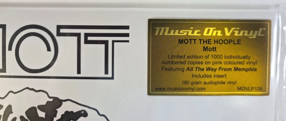 Mott The Hoople Mott LP Album vinyl record limited numbered pink 180g 2025 - Image 3 of 4