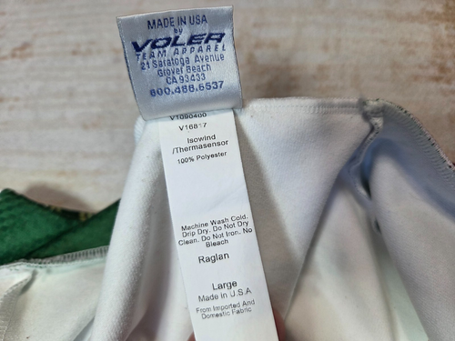 Voler Jersey Mens Large Made in USA Shirt Cycling Full Zip - Picture 6 of 8