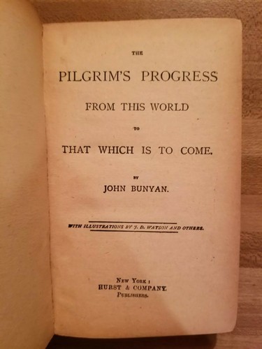 "Pilgrim's Progress" Arlington Edition Hard Covered Book by John Bunyan - Imagen 5 de 5