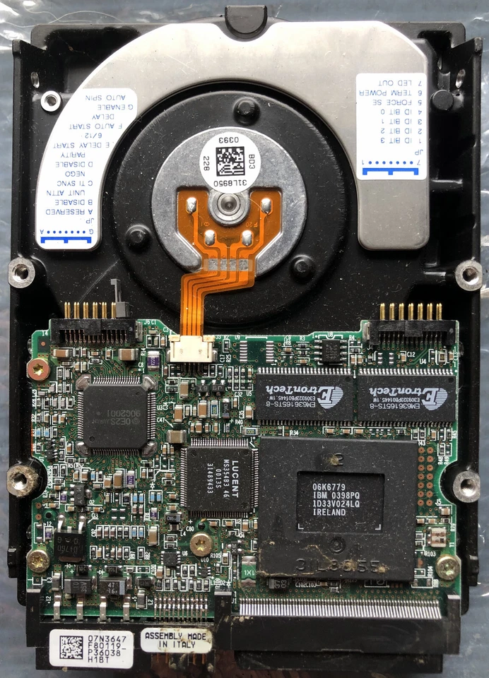 18.2GB IBM Ultrastar 68P Ultra3 SCSI Drive LVD/SE 10000RPM P/N: 07N3210 DS0S93 - Image 3 of 3