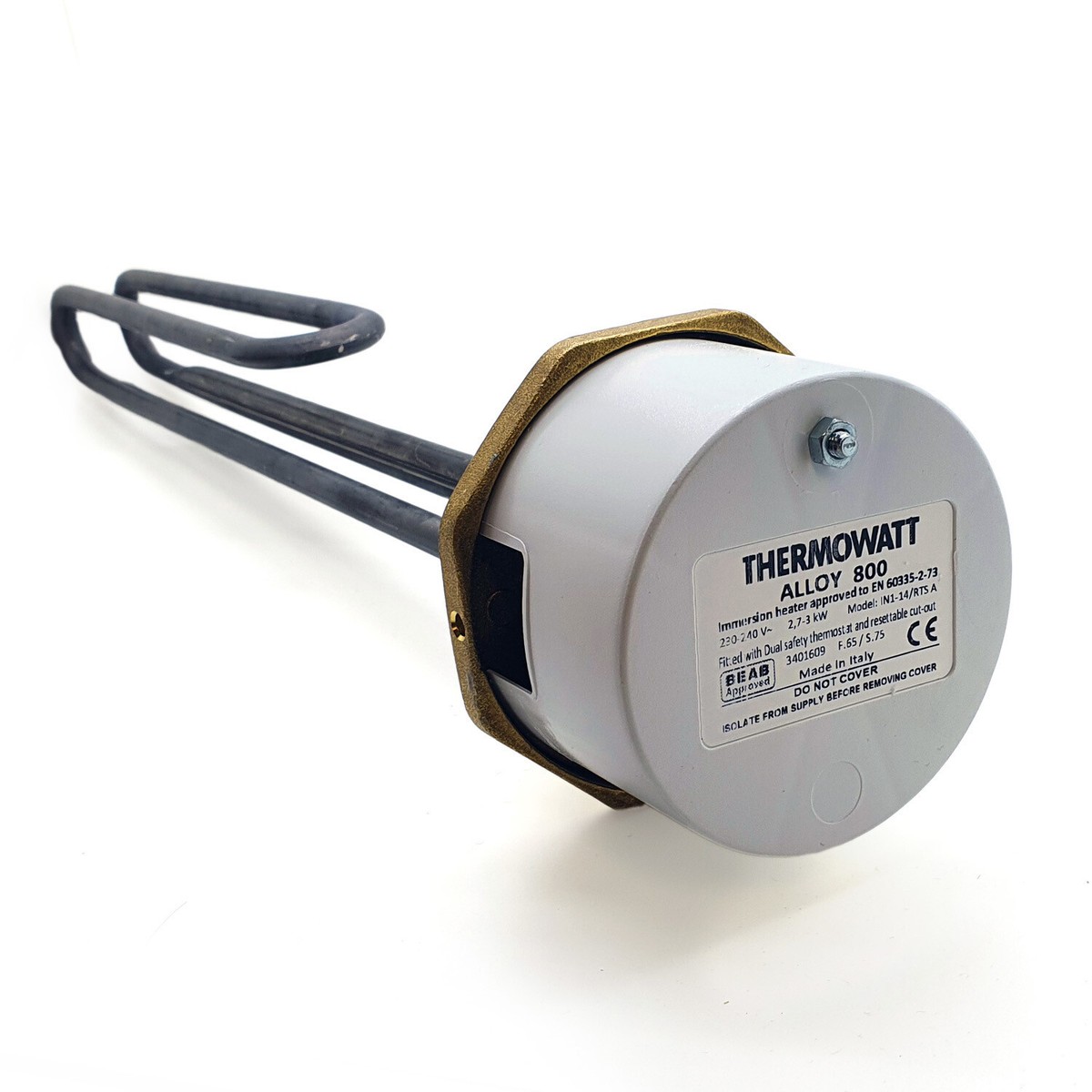 Thermowatt Alloy 800 1u0026#034; 3/4u0026#034; 3kW Immersion Heater 14u0026#034; for  Unvented Cylinders | eBay
